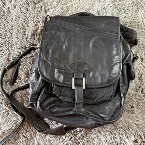 Vintage Canyon Outback Leather Backpack